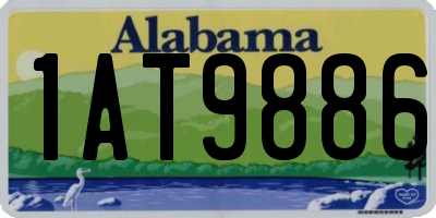AL license plate 1AT9886