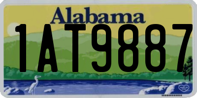 AL license plate 1AT9887