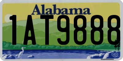 AL license plate 1AT9888