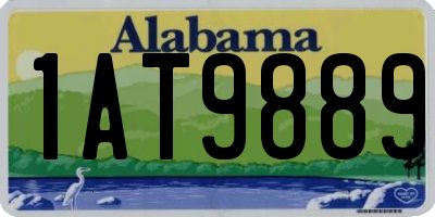 AL license plate 1AT9889