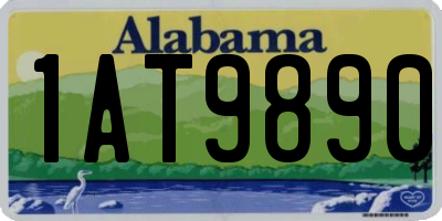 AL license plate 1AT9890