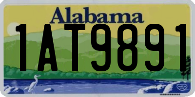 AL license plate 1AT9891