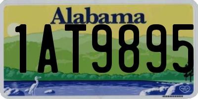 AL license plate 1AT9895