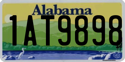AL license plate 1AT9898