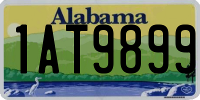 AL license plate 1AT9899