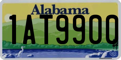AL license plate 1AT9900