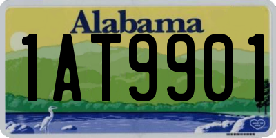 AL license plate 1AT9901