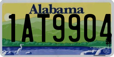 AL license plate 1AT9904