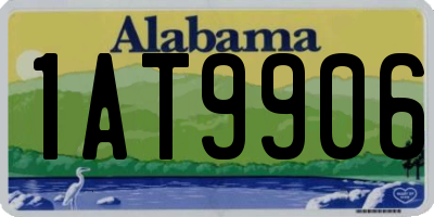 AL license plate 1AT9906