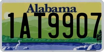 AL license plate 1AT9907