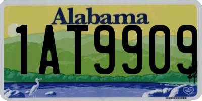 AL license plate 1AT9909