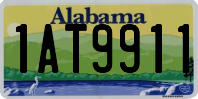 AL license plate 1AT9911