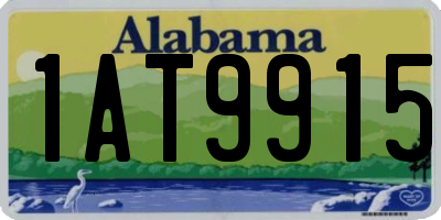 AL license plate 1AT9915