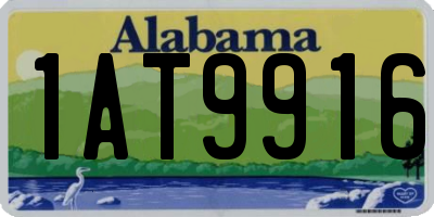 AL license plate 1AT9916