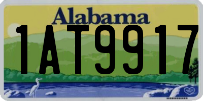 AL license plate 1AT9917