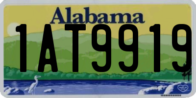 AL license plate 1AT9919
