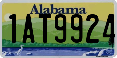 AL license plate 1AT9924