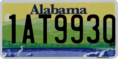 AL license plate 1AT9930