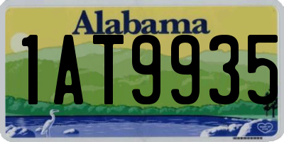 AL license plate 1AT9935