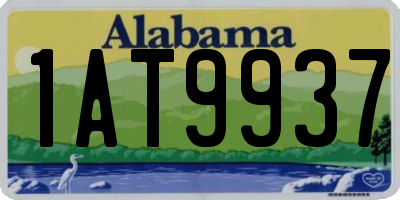 AL license plate 1AT9937