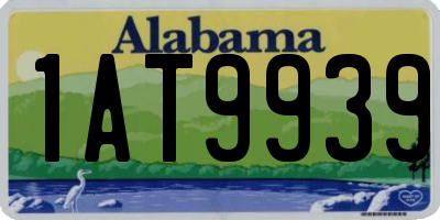 AL license plate 1AT9939
