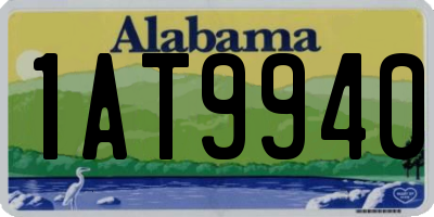 AL license plate 1AT9940