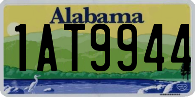 AL license plate 1AT9944