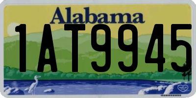 AL license plate 1AT9945