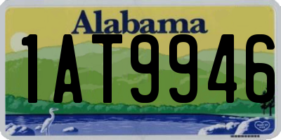 AL license plate 1AT9946