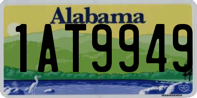 AL license plate 1AT9949