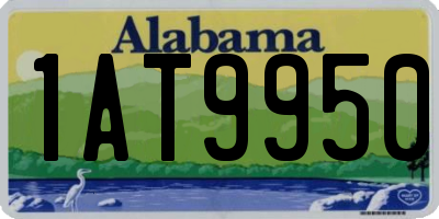 AL license plate 1AT9950