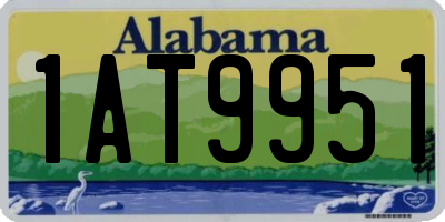 AL license plate 1AT9951