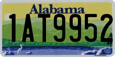AL license plate 1AT9952