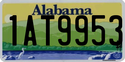 AL license plate 1AT9953