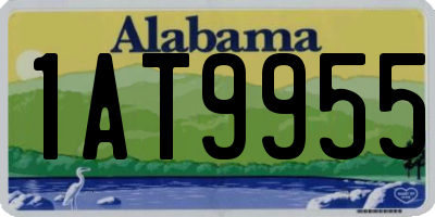 AL license plate 1AT9955