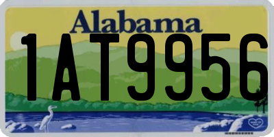 AL license plate 1AT9956