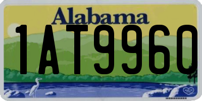 AL license plate 1AT9960