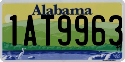 AL license plate 1AT9963