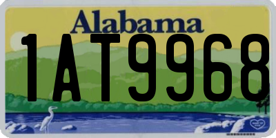 AL license plate 1AT9968