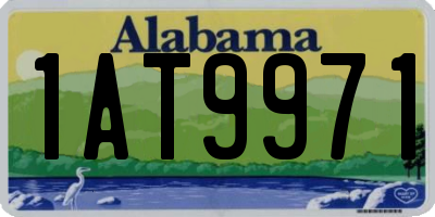 AL license plate 1AT9971