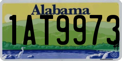 AL license plate 1AT9973