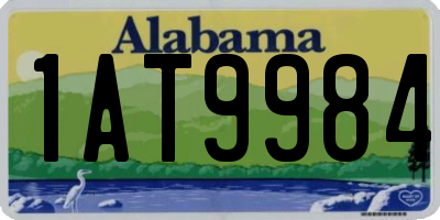 AL license plate 1AT9984