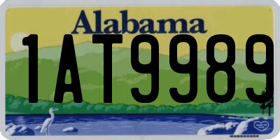 AL license plate 1AT9989