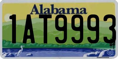 AL license plate 1AT9993