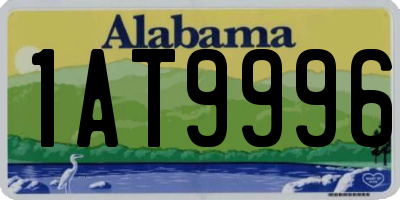 AL license plate 1AT9996