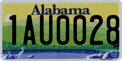 AL license plate 1AU0028