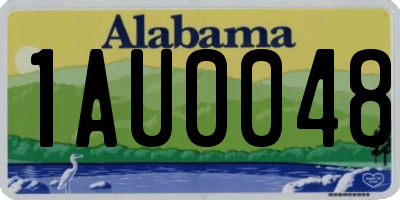 AL license plate 1AU0048