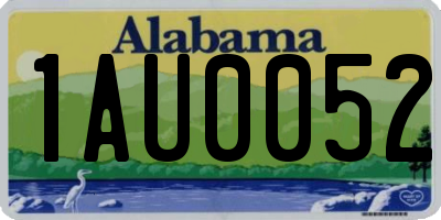AL license plate 1AU0052