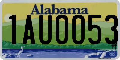 AL license plate 1AU0053