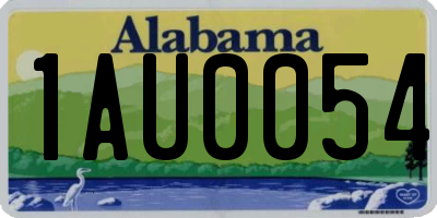 AL license plate 1AU0054